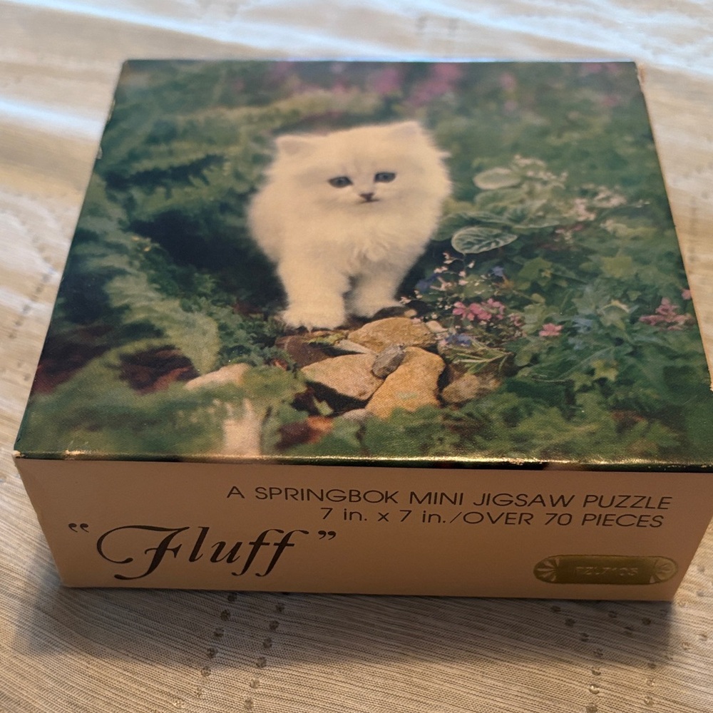 Vintage Springbok Mini Jigsaw Puzzle 'Fluff'